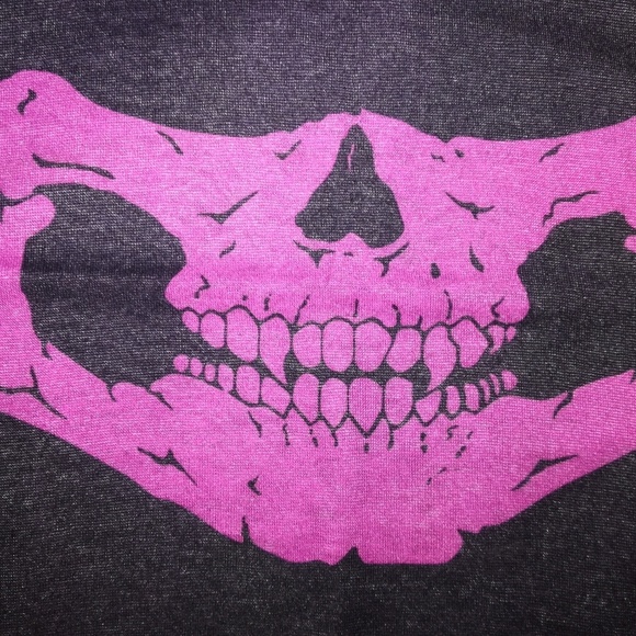 Pink Skull Motorcycle Face Bandanas - Picture 3 of 4